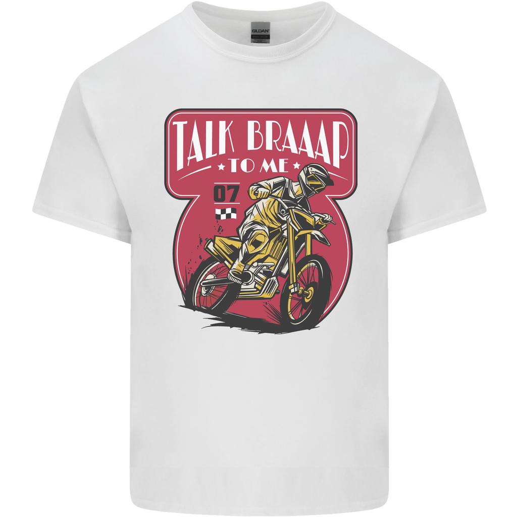 Motocross Talk Braaap MotoX Dirt Bike Motorcycle Unisexs Light Cotton TShirt