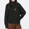 Puma Cc Graphic Half-Zip Crew Sweatshirt With Logo Women Tops Black 539911-01