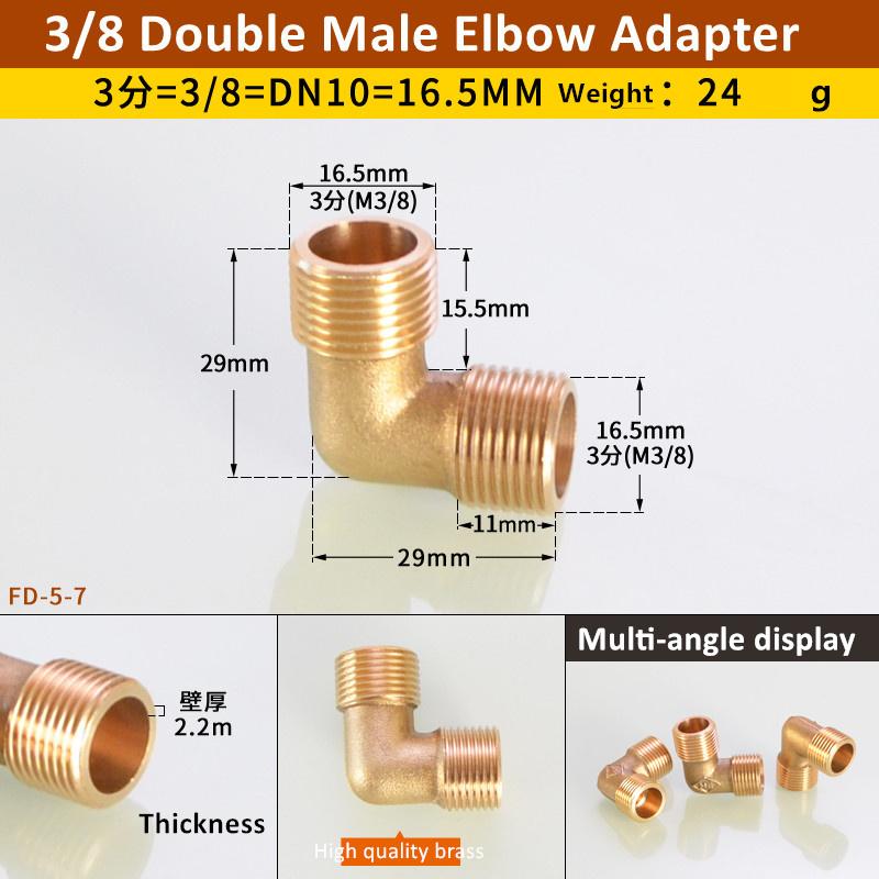 1/8" 1/4" 3/8" 1/2" 3/4" 1" Innengewinde x Außengewinde 90 Grad Messing Winkelstück Rohrfitting Verbinder Kupplung Für Wasser Kraftstoff Kupfer Adapter