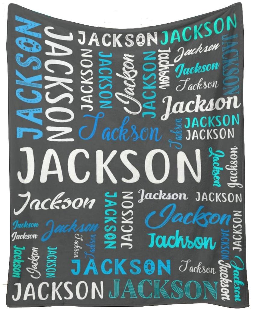 20 Colors Customized Children Adults Name Flannel Blanket Custom Personalized Day Gifts Blanket Cover Fleece Picnic Travel