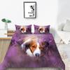 3D Pet Dog Pattern Bedding Set Home Decoration Gift for Boys and Girls Single Bed Double Bed Decoration