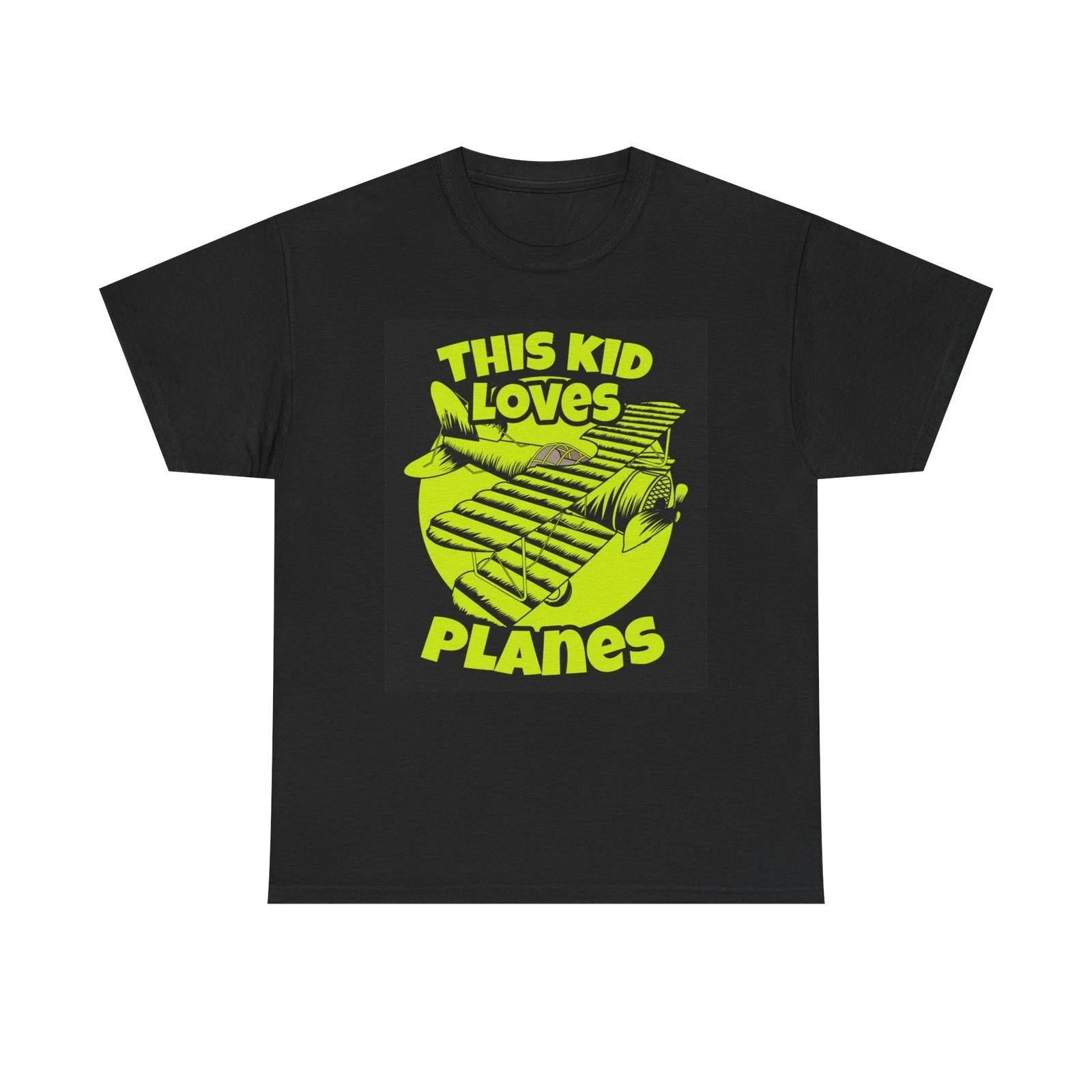 

This Kid Loves Planes Graphic T Shirt Brand New Cotton Tee 2XL