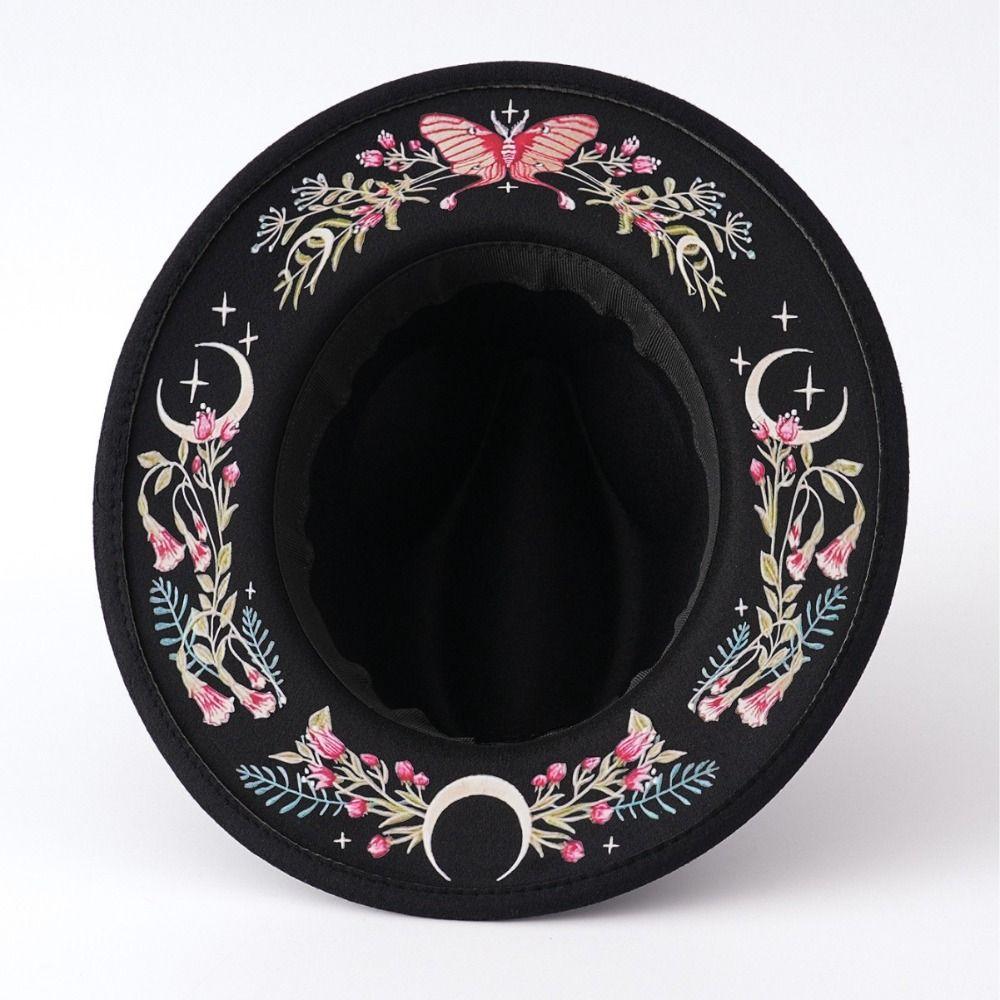 Bohemian Costume Cosplay Cap Butterfly Topper Hat Fashion Western Cowboy Jazz Hat Travel