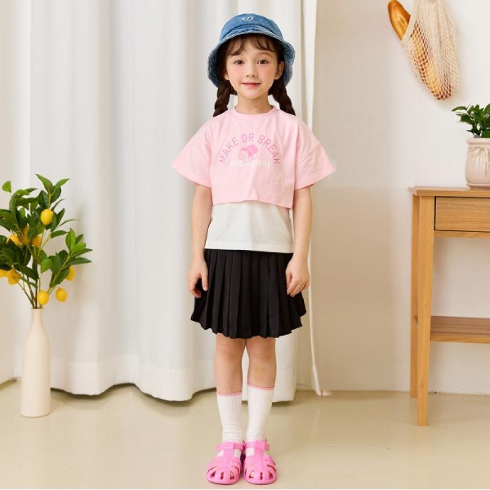 

[lilipuri] Уникальный укороченный верх и низ розового цвета Pink/110