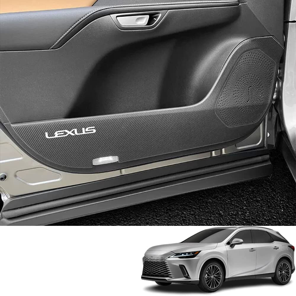 

Bmolpt Защитные накладки на двери от ударов ногами для Lexus RX 2022 Кожаные накладки на двери Защитная накладка на дверь Дверная панель Салон Индивидуальный автомобиль Защита от пятен и царапин Легкий набор из 4 штук Карбоновое волокно
