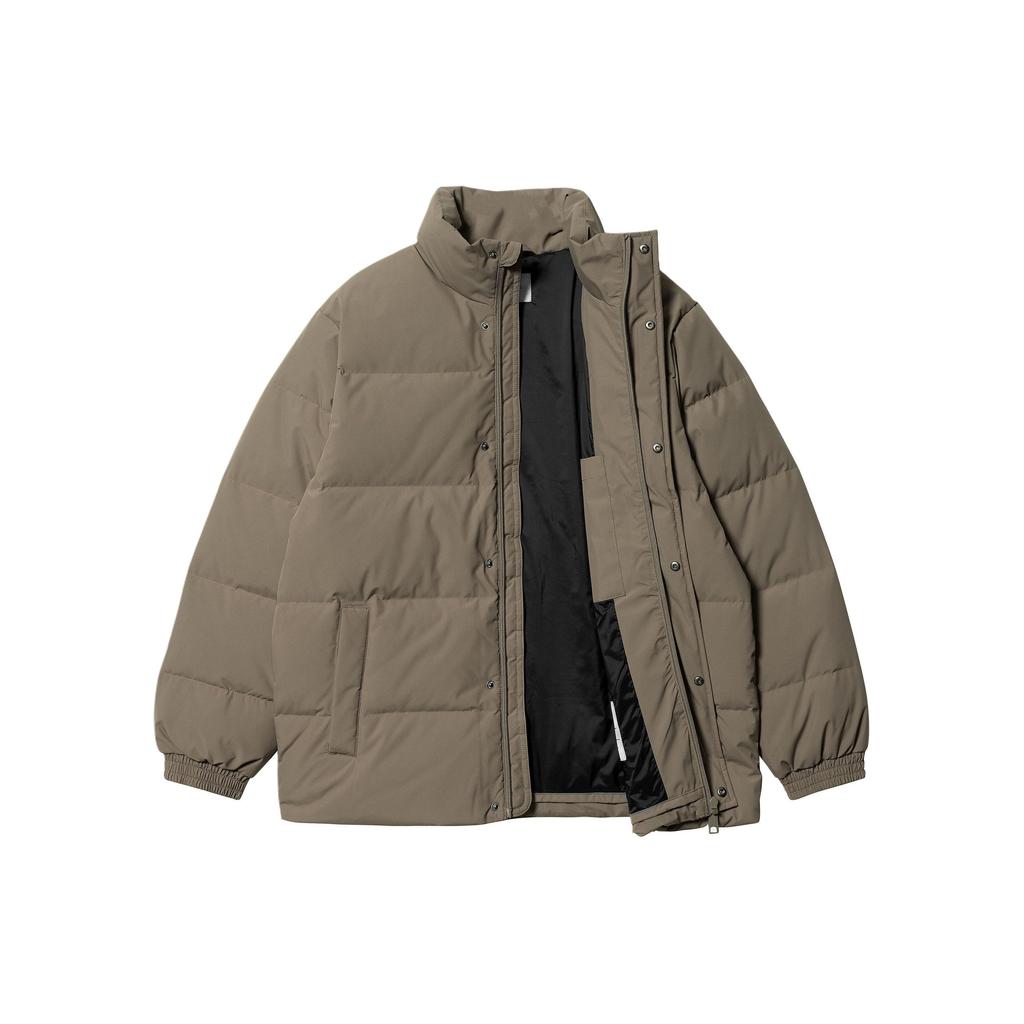 Carhartt WIP Waterproof Ribbed Trim Solid Color Stand Collar Zipper Down Jacket Men outerwear I029450-1S4-XX