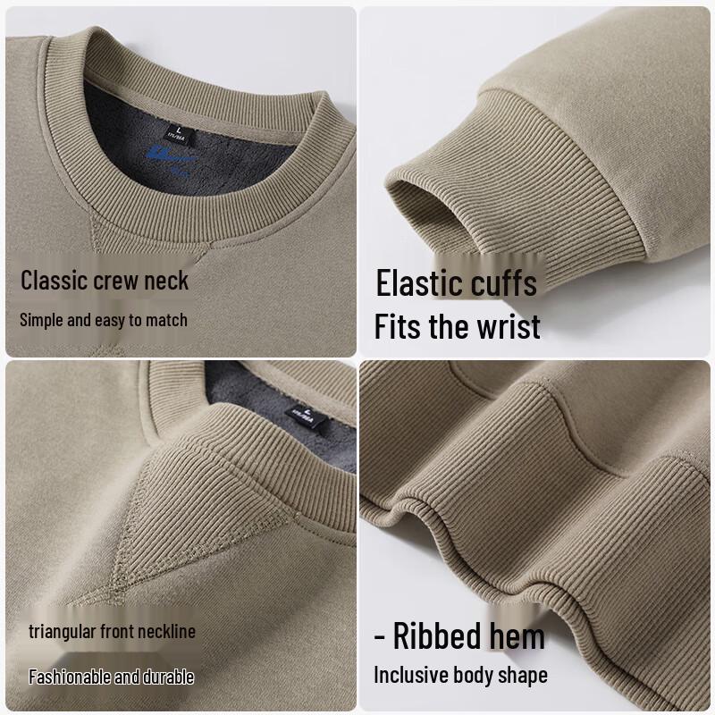 Warrior Men's Fleece-Lined Crewneck Sweatshirt