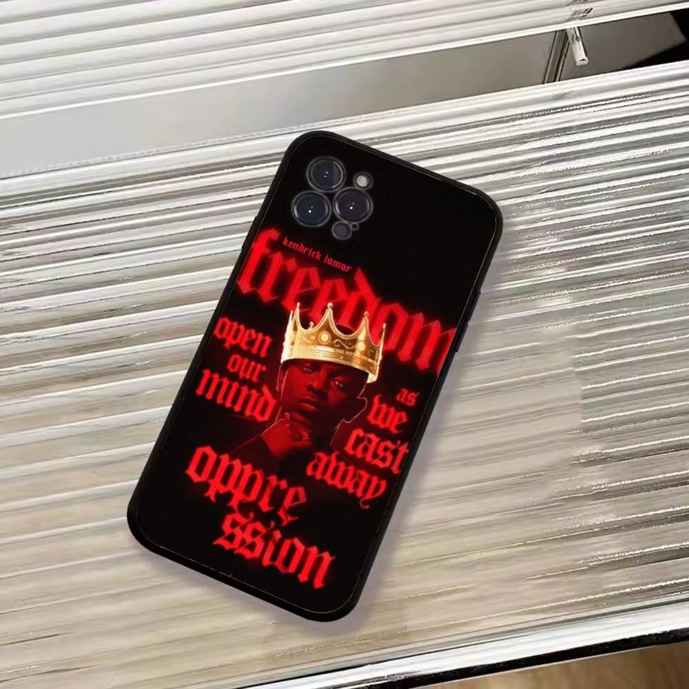 K-Kendrick Lamar Rapper Phone Case For iPhone 17, 16,15,14,13,12,11 Plus,Pro Max, Others Soft Black Cover