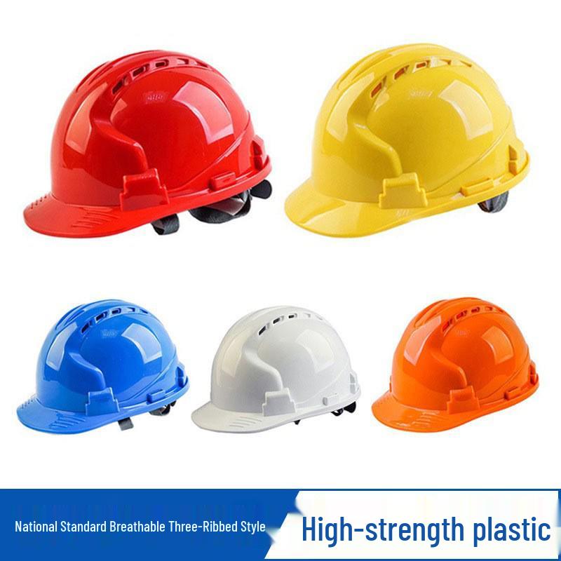 V-Shaped ABS Fiberglass Safety Helmet with Breathable Design and Custom Logo Printing