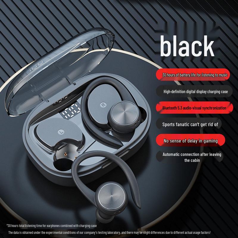 2024 New Wireless Sport Ear-hook Bluetooth Headphones: Ultra-Long Battery Life, Noise Cancelling, In-Ear Design for Men and Women