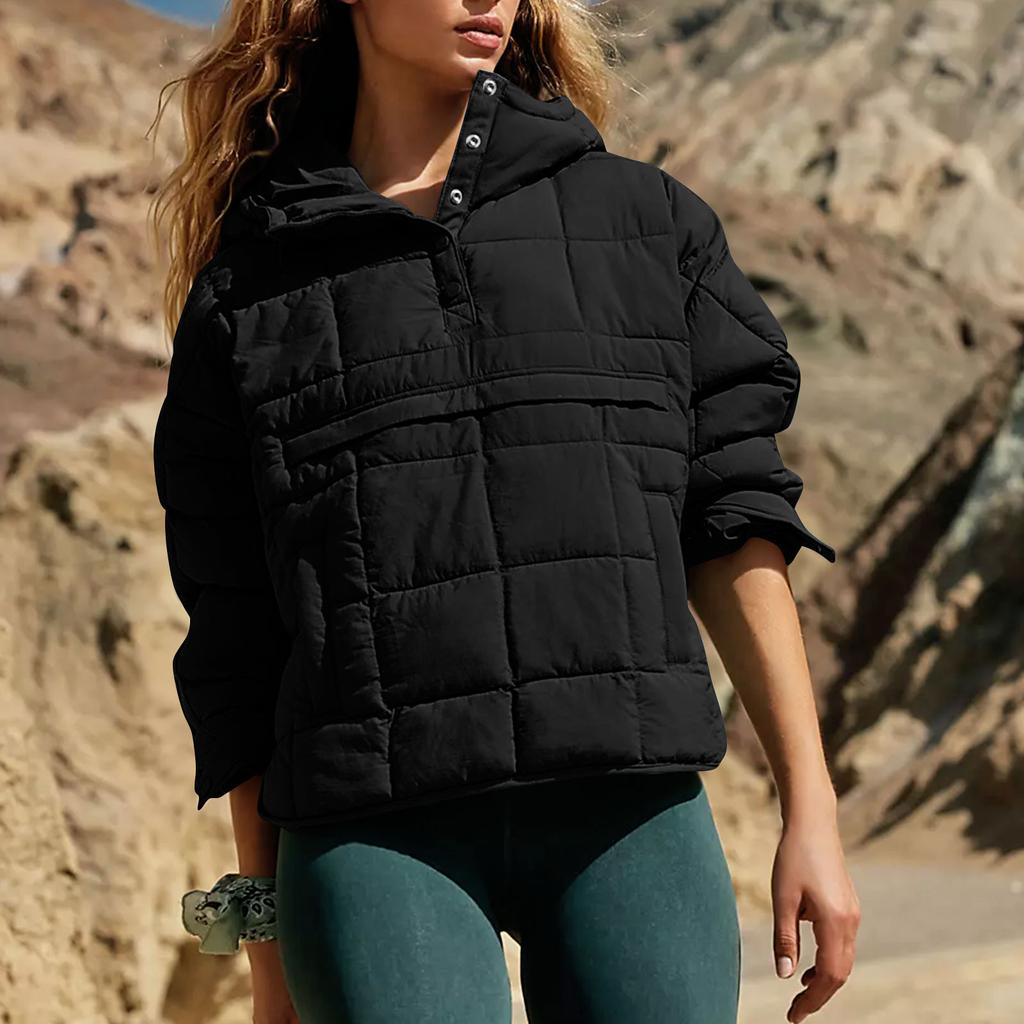 Veste chaude d'automne et d'hiver pour femmes, grande taille, épaisse, ample, mi-longue, polyvalente, à capuche, zippée, vêtement d'extérieur