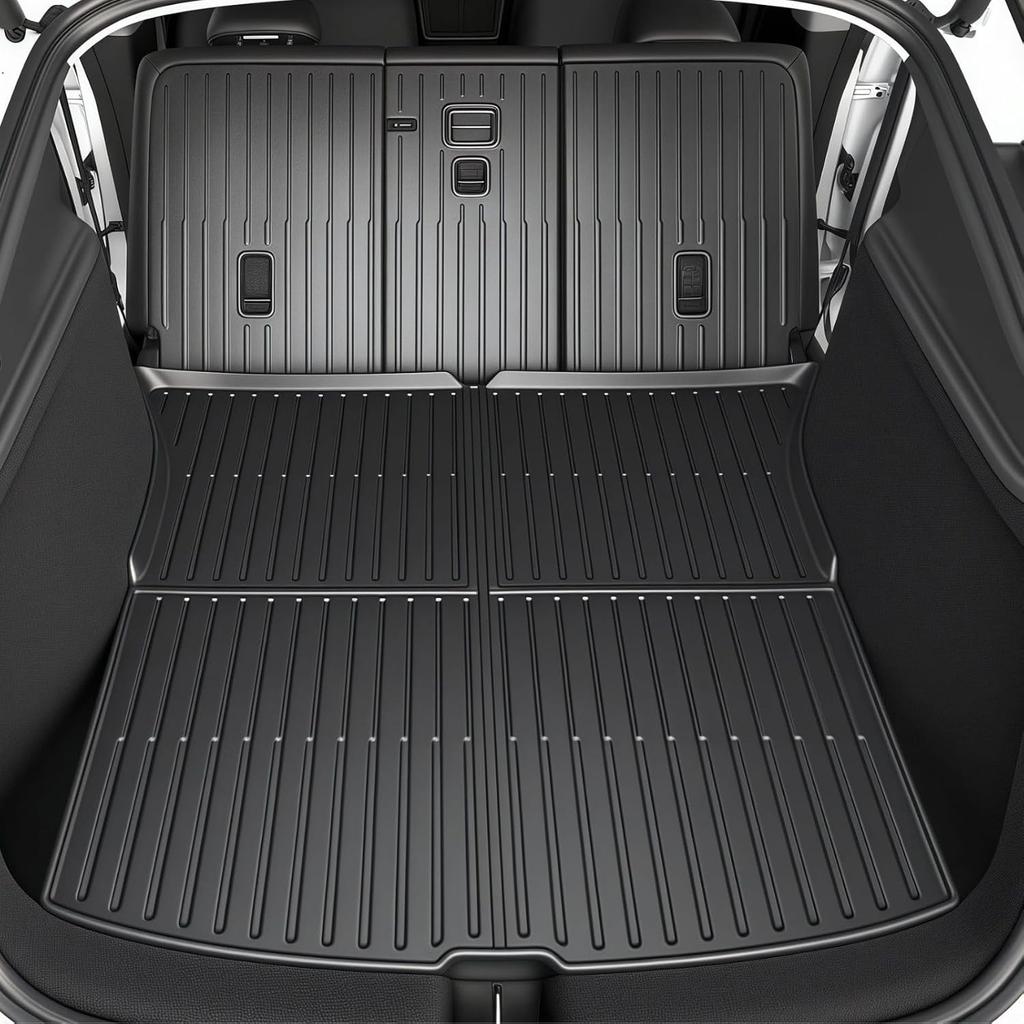 Tappetini per Tesla Model Y Juniper 2025-2026 Premium/Performance Rivestimento Pavimento in TPE & Accessori Copri Soglia Porta Completo