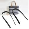 2PCS 65cm Handmade Leather Bag Handles with Rivets DIY Patchwork Luggage AccessoriesBlack