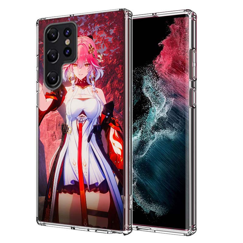 Game Wuthering Waves Changli Capa Phone Case For Samsung S26 Ultra S25 Edge Galaxy S23 S21 S20 S24 FE S22 S10 Plus Cover Clear T
