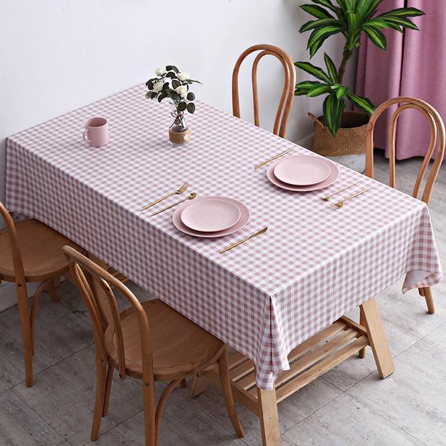 Rectangular Plastic Tablecloth Pvc Waterproof Antifouling Cover Outdoor Dining Table Cloth