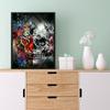 5D Diy Diamond Painting Beast Skull Cross Stitch Set Full Diamond Embroidery Mosaic Art Picture of Rhinestones Decor Gift