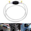 Manual Liquid Siphon Pump, Portable PVC Fuel Oil Transfer Hose with Metal Clamps, Power‑Free Hand Pump for Oil Water Extraction