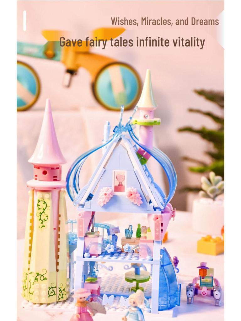 Little Ruban Winter Wonderland Ice & Snow Fairy Tale Castle Carriage Building Blocks