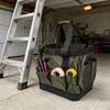 Heavy Duty Fabric Tool Storage Bag With Reinforced Plastic Base & Handle For Garden Home Repair Tool Box Holder