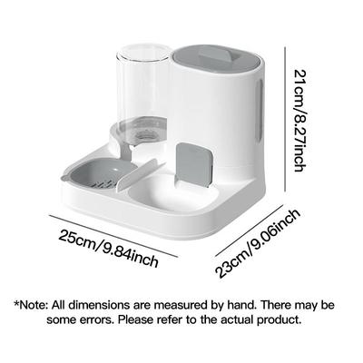 Water and Cat Food Automatic Dispenser Pet Automatic Feeder Large Capacity Raised Stand Dish Bowl Pet Accessories C
