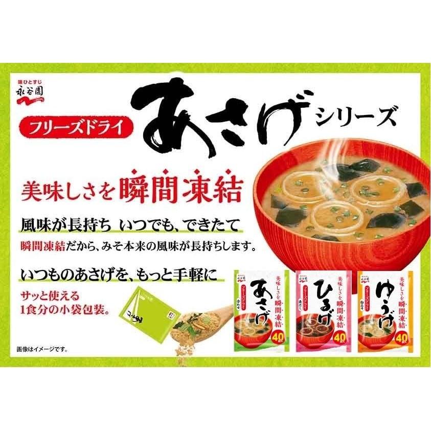 Nagatanien AsageHirugeYuge Powdered Miso Soup Assortment Instant Pack 48 Servings (16 Each 3 Types)