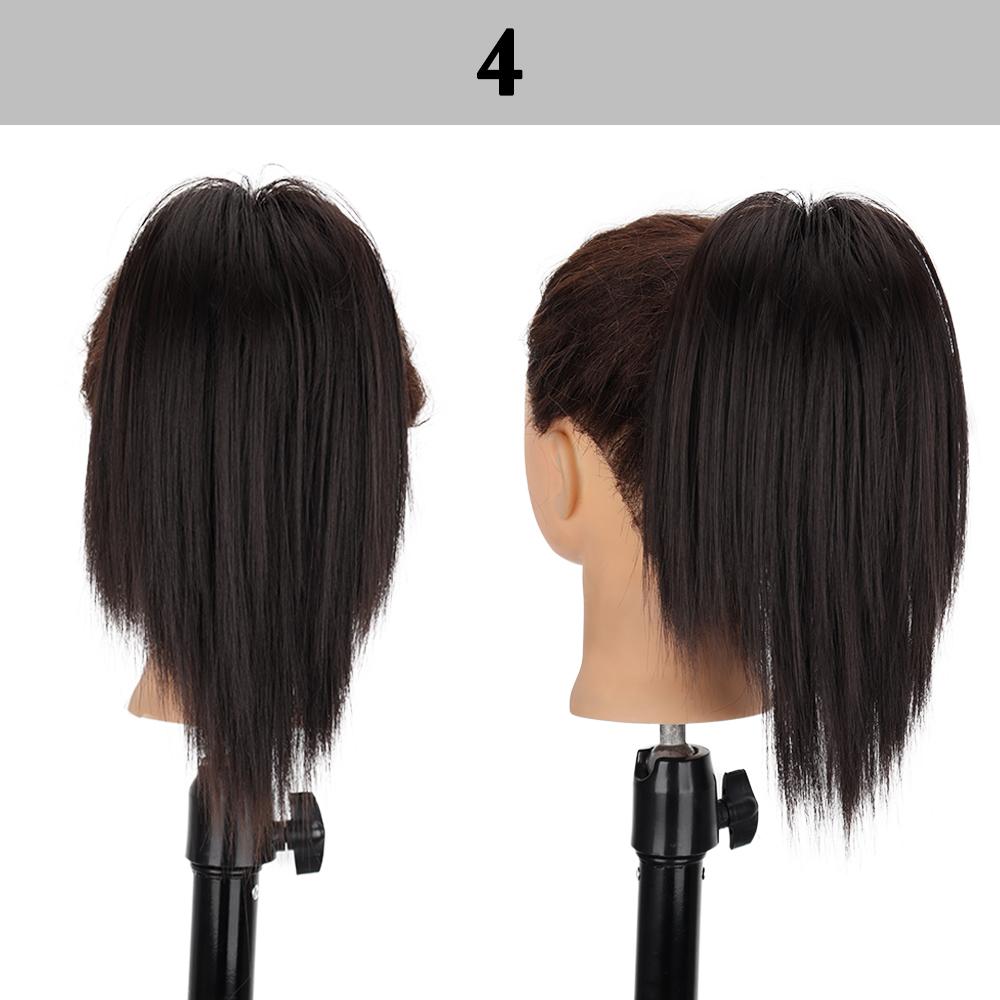 LISI HAIR Synthetic Claw Clip In Ponytail Extension Short Straight Hair Natural Looking For Elegant Women Daily Cosplay Use