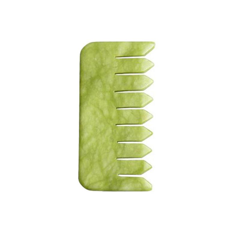 Natural Jade Massage Comb Set For Head Spa Acupuncture Therapy Trigger Point Relaxation Beauty Scraping Tool Jade Massager