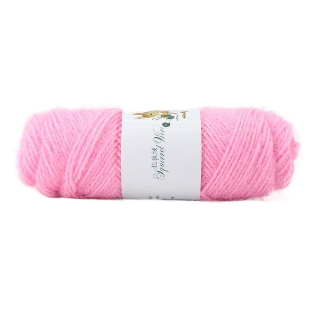 Soft Wool Yarn Delicate Knitting Yarn DIY Squirrel Cashmere Yarn Scarf Weaving