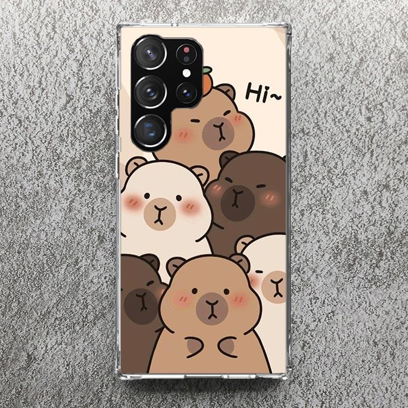

Funny Capybara Cartoon Animal Case for Samsung Galaxy Note 20 Ultra 10 Pro 9 8 S10 Phone Shell S9 Plus S8 S7 Edge S10E M12 M21 M Samsung M21(M30S)