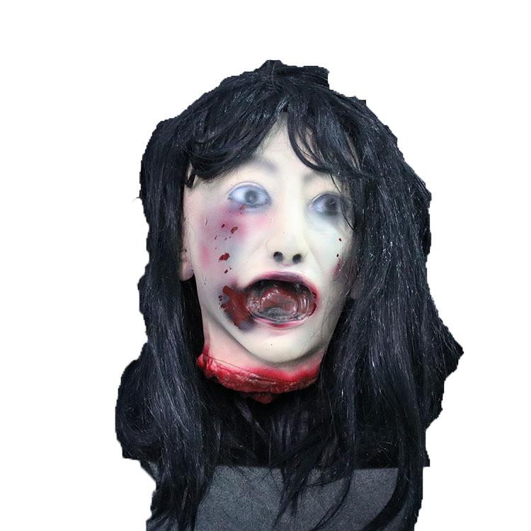 Ghost Head Horror Prop With Latex Construction For Haunted Attraction Themed Parties