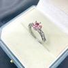 6.2mm Round Pointed Bottom Ring Setting for DIY Inlay Hua Zi Diamond Jewelry