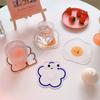 Acryl-Cartoon-Untersetzer, einfache, rutschfeste Wärmedämmung, Schüsselunterlage, Ins-Stil, kreatives Hochtemperatur-Tischset für Zuhause