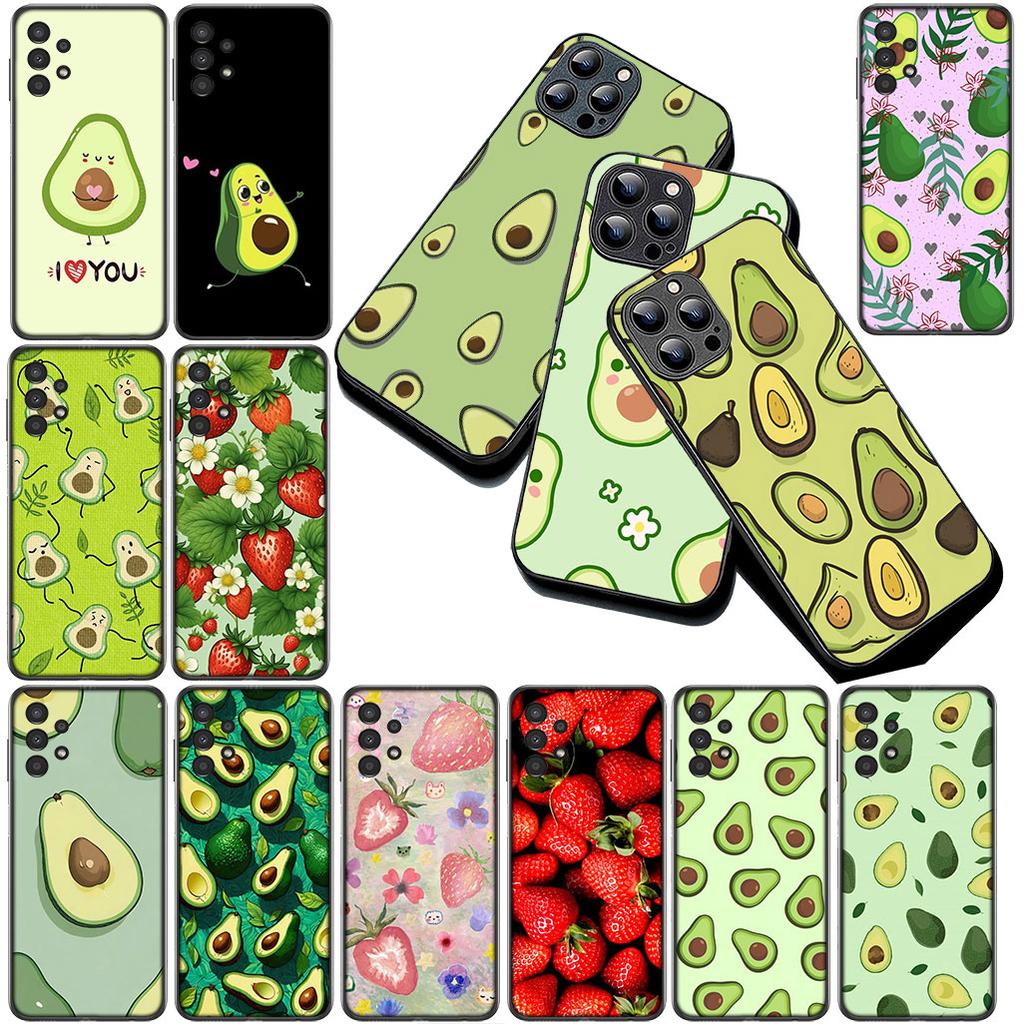 Schutzhülle für Apple iPhone 12 13 Pro XS Max Mini ProMax X XR Air 13Pro Hülle Handyhülle Avocado Erdbeere Frucht Sommer