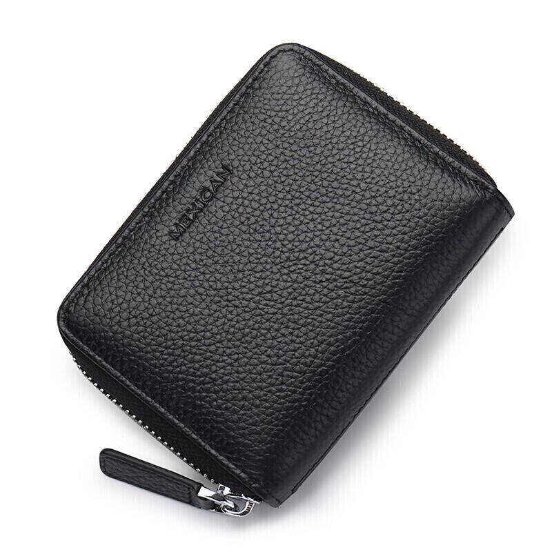 MEXICAN Card Holder, Leather, Business Card Case, Casual Wallet for Bank Cards And Driver's License, Horizonal