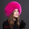 100% Natural Fox Fur Hat Women Cap Thick Fur Cap Winter Warm Hat Female Fashion For Women Hat With Earmuffs Hat
