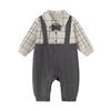 Babylove British Style Faux Two-Piece Baby Boy Romper