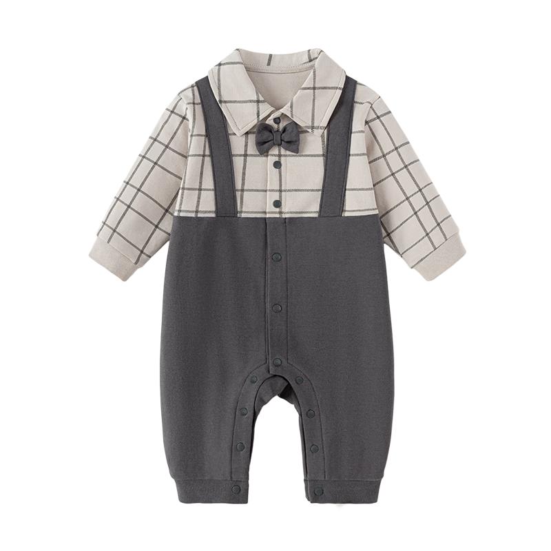 

Babylove British Style Faux Two-Piece Baby Boy Romper 80