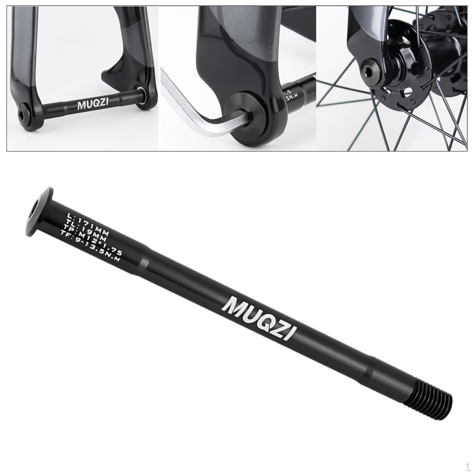 Bicycle Fork Thru Axle, Axle Skewer Parts, Lightweight Front Hubs, 171mm