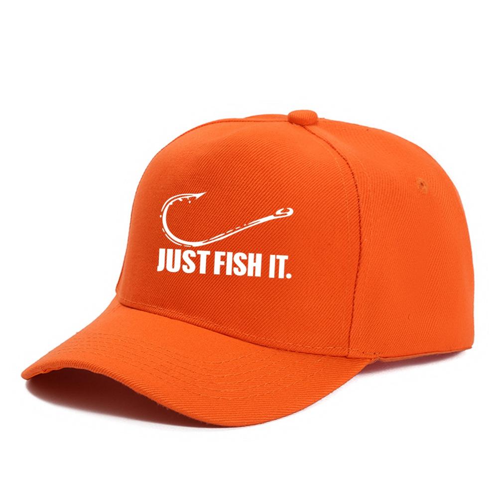 Angeln Hobbyist Just Fish It Lustige Baseballkappe Schirmmütze Verstellbar Unisex Frühling Sommer Papa Hut Schatten Sport Baseballmützen