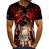 New Summer Tide Little Elder Sister Picture Men T-Shirts  Casual 3D Print Tees Hip Hop Personality Round Neck Short Sleeve  Tops