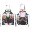 Oktoberfest Apron Traditional German Dirndl Style Bib Apron for Party Kitchen Cooking