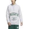 Adidas Originals Letter Logo Printed Hooded Sweatshirt Men Sweatshirt Gray JE3481