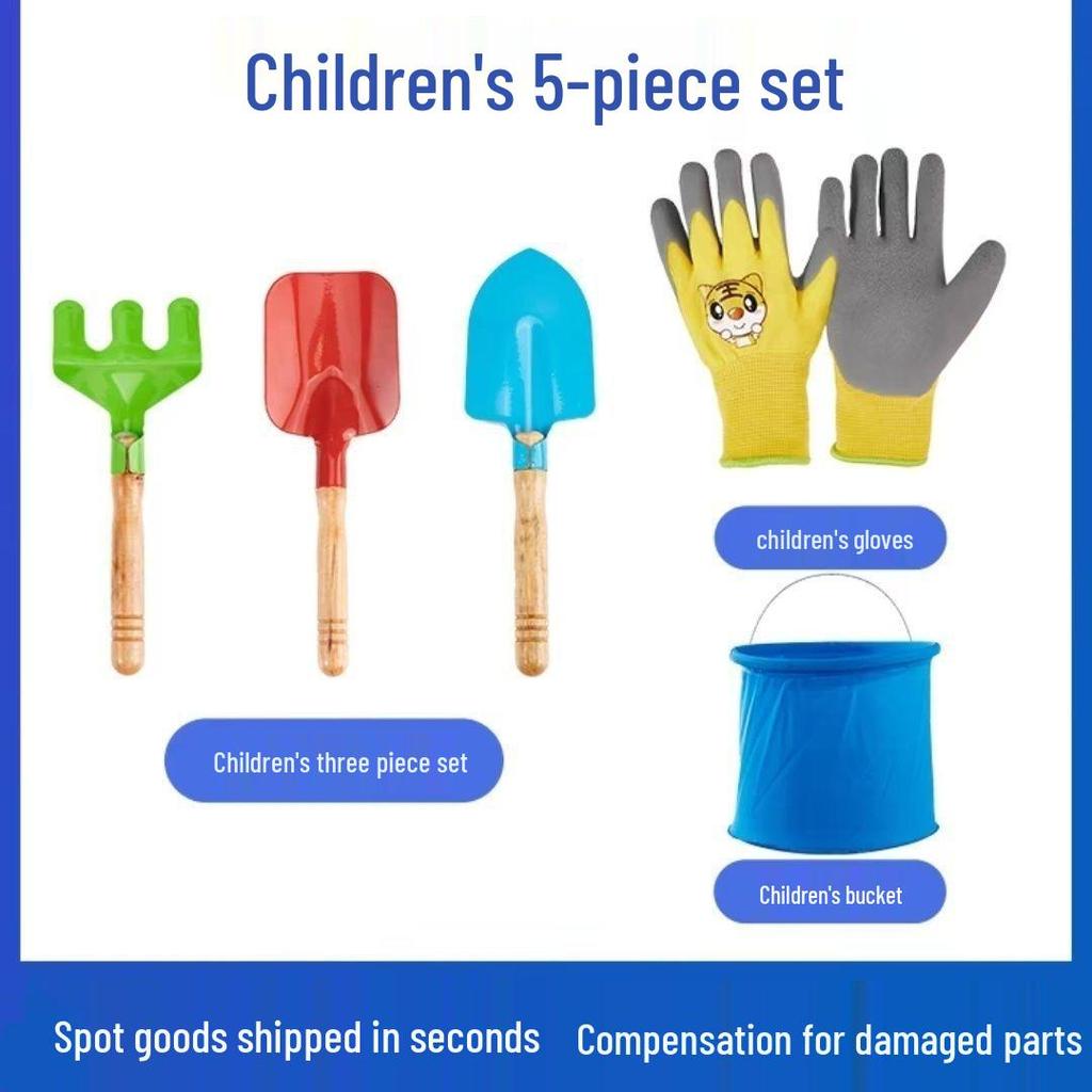 Tide-Chasing Beach Tool Set: Kids' Clam Diggers & Crab Catching Gear