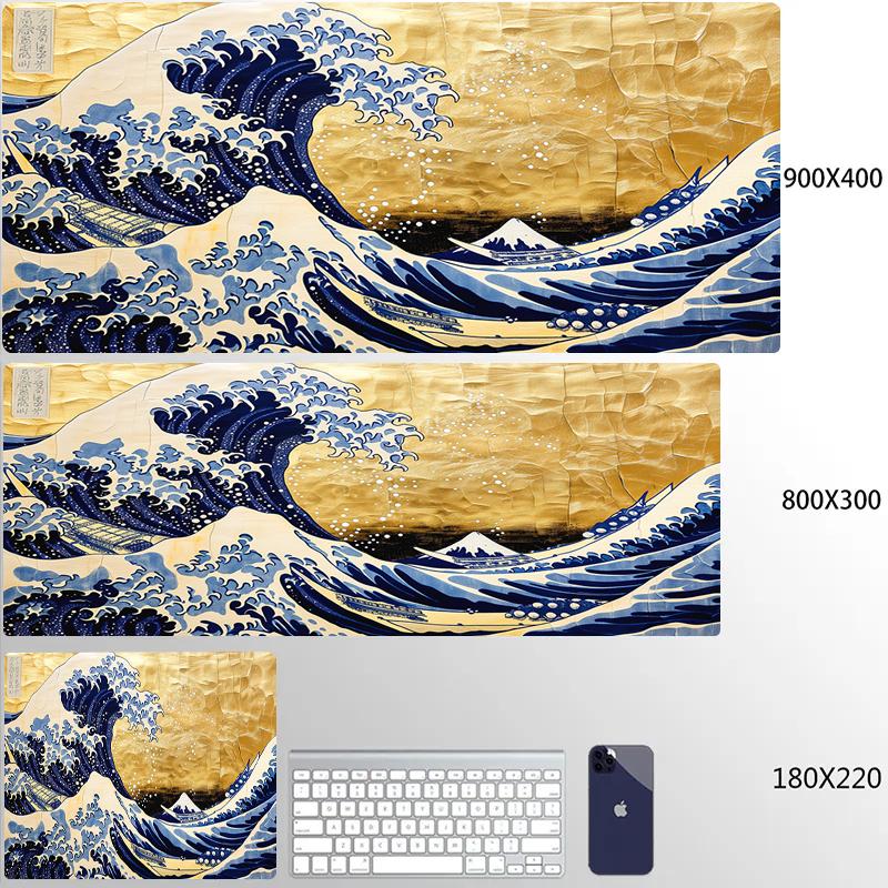 Personalized Art Gaming Mouse Pad Gamer Large Mouse Mat Great Wave Big Mouse Pads Pc Computer Mousepad XXL Laptop HD Desk Mats