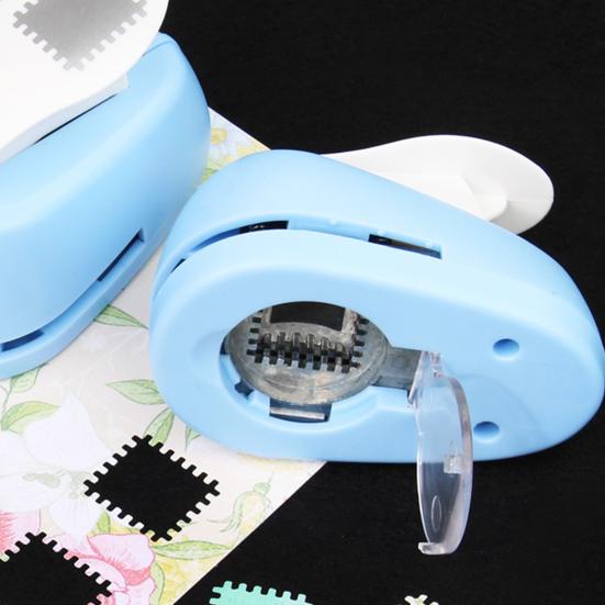 Briefmarkenstempelstanzer für Papierbasteln Rechteckiger Stempel Dekorative Formen Stanzhebelbetätigung Bastelpapierstanzer für Scrapbooking Kartenherstellung DIY Geschenk