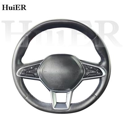 New DIY Hand Stitched Leather Steering Wheel Cover For Renault Captur 2019-2026 2026 Microfiber Leather Customize Accessories