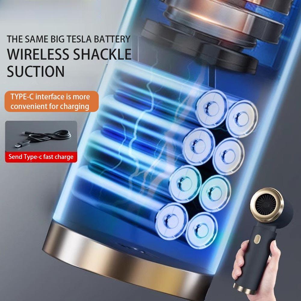 4-in-1 Cordless Car Vacuum | 18KPA Strong Suction & Air Blower | Handheld for Car/Home/Pet | 18000PA Wireless