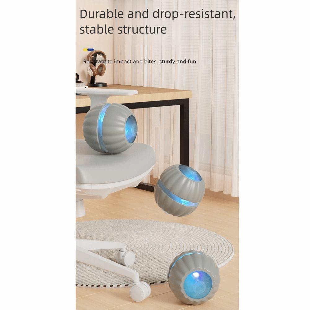 Soft Light Automatic Rolling Ball 2 Tails Smart Cat Teasing Balls  Interactive Play