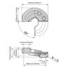 Hide 90/180/95 Degree Door Hinges for Kitchen Supplies Cabinet and Industrial Equipment with Easy Installation