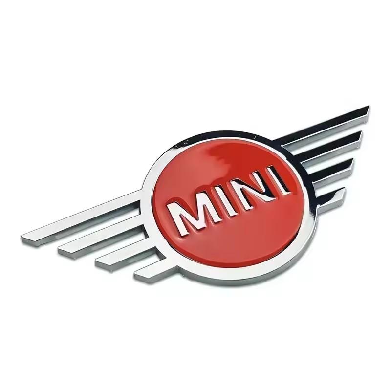 3D Metal Car Rear Badge for Mini Cooper F55 F56 F54 Countryman Clubman JCW R56 R60 F60 Front Emblem Sticker Accessories